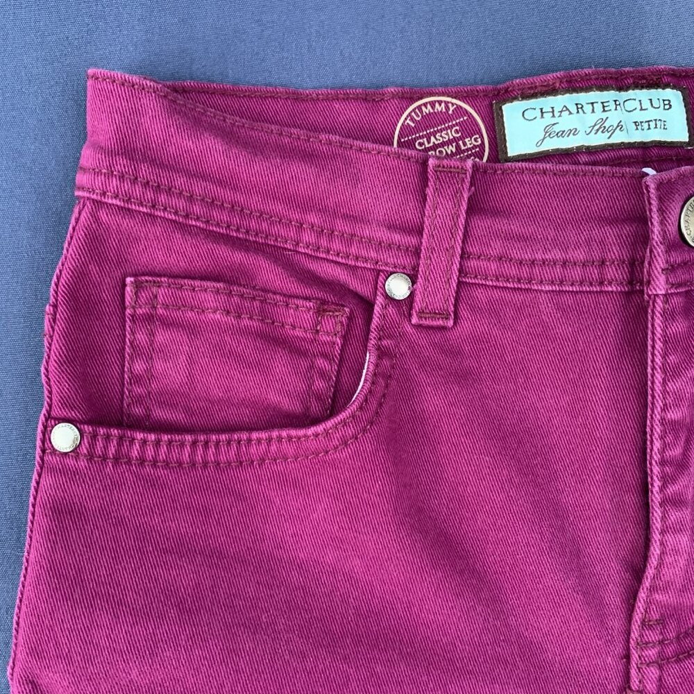 Charter Club Classic Narrow Leg Tummy Slimming Pant Size 2P